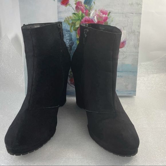 SUNG Alfred Sung Women’s Black Ankle Boots Size US10 - Picture 7 of 8